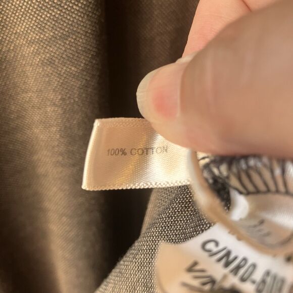 Cutter & Buck Long Sleeve Polo 3X Black & Beige 100% Cotton EUC 3XB 3TG - Picture 11 of 14